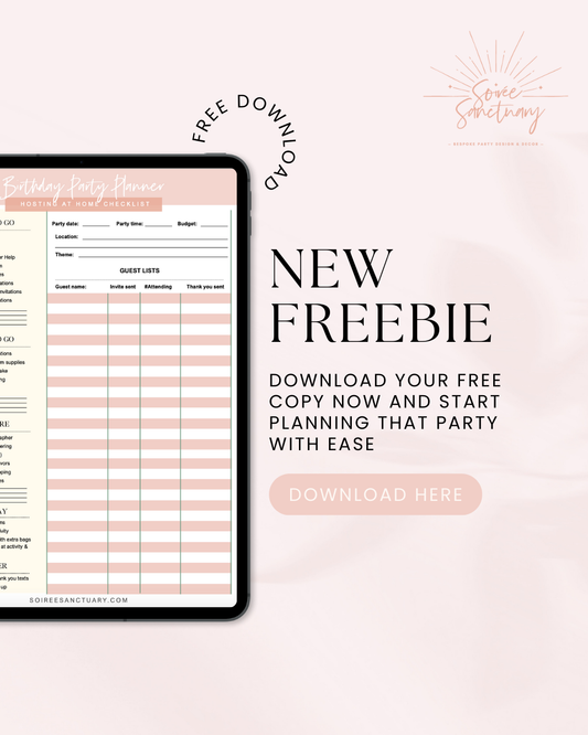 BIRTHDAY PARTY PLANNING FREEBIE!
